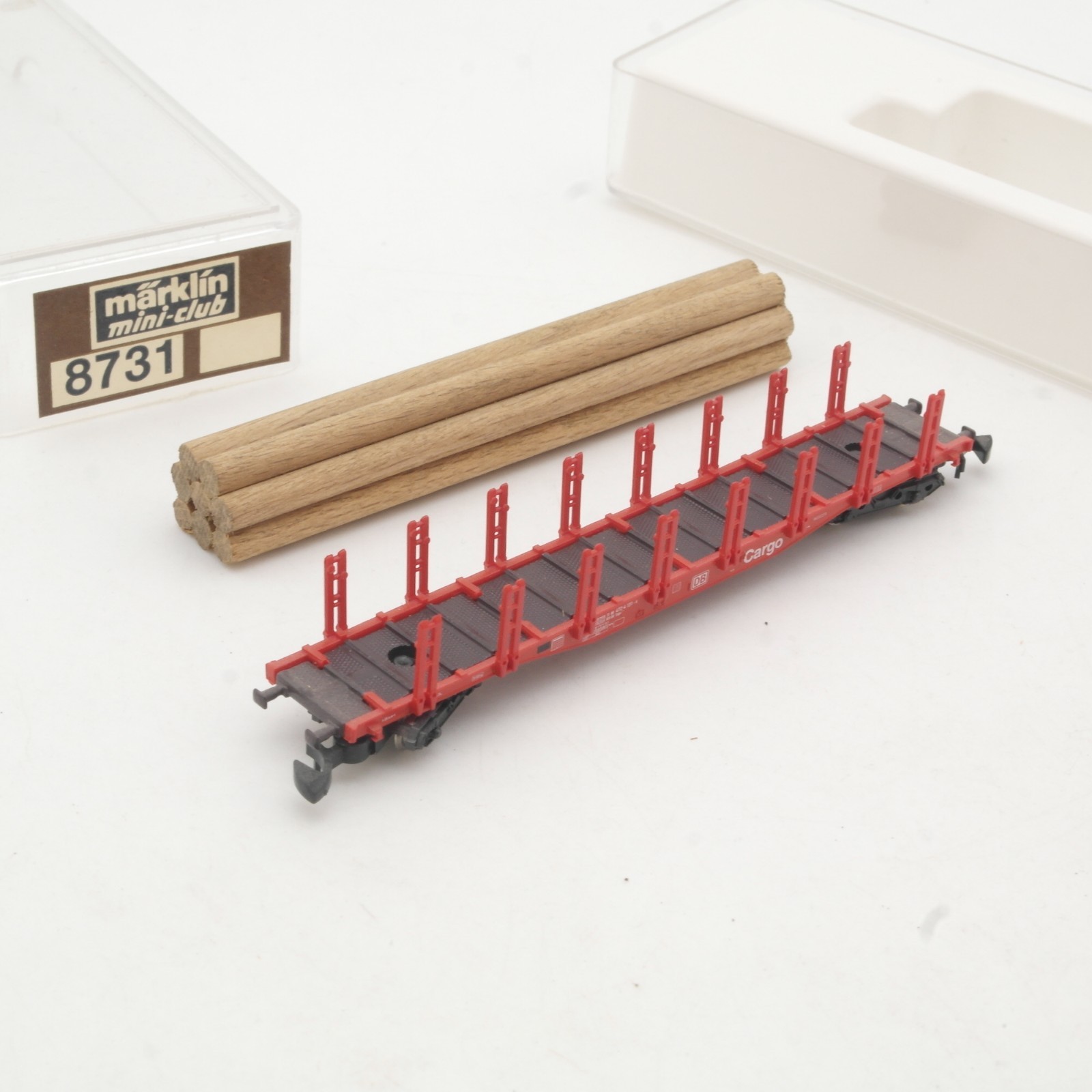 Märklin mini-club Z Doppelrungenwagen mit Ladung der DB Cargo in EVP RR5450 – Bild 4