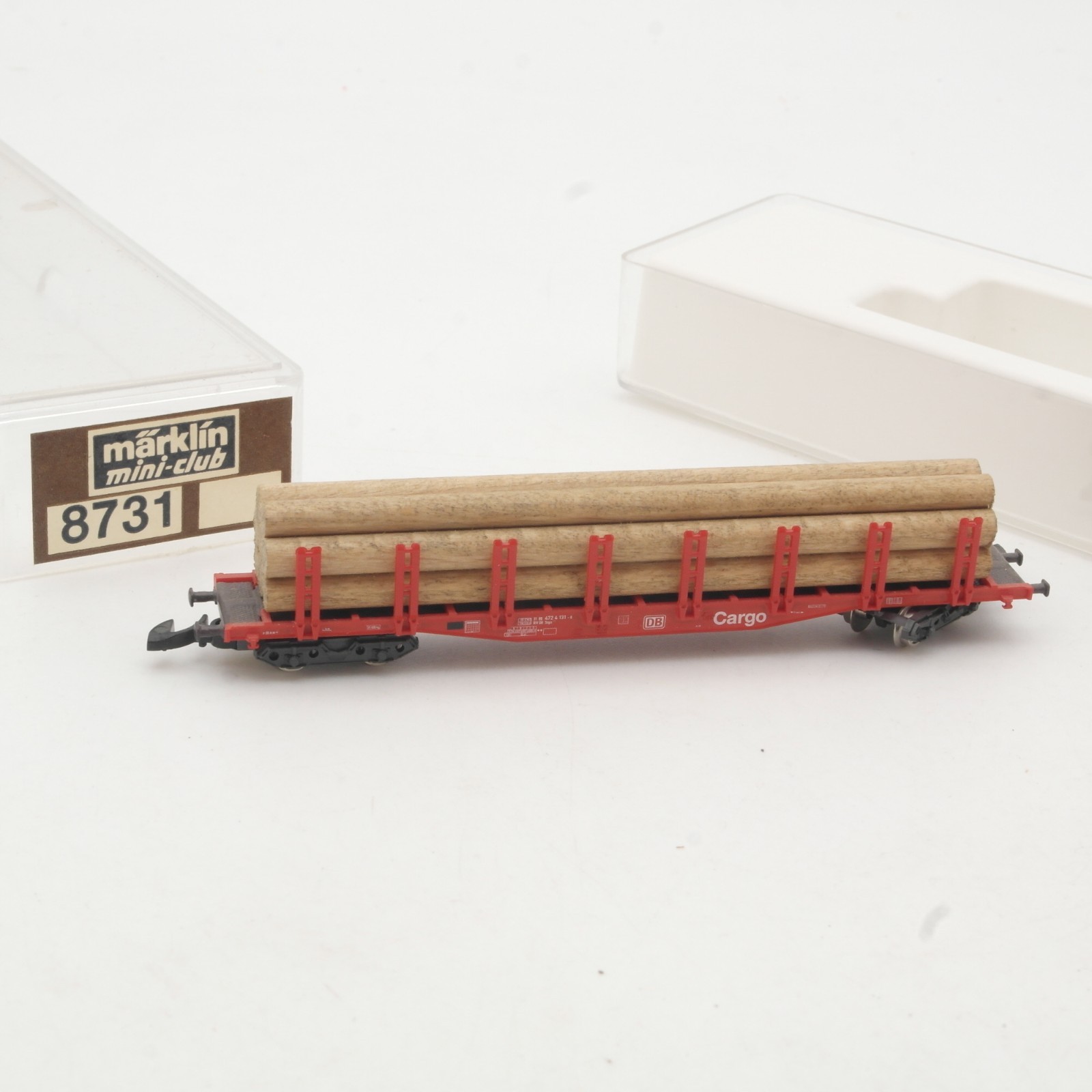 Märklin mini-club Z Doppelrungenwagen mit Ladung der DB Cargo in EVP RR5450