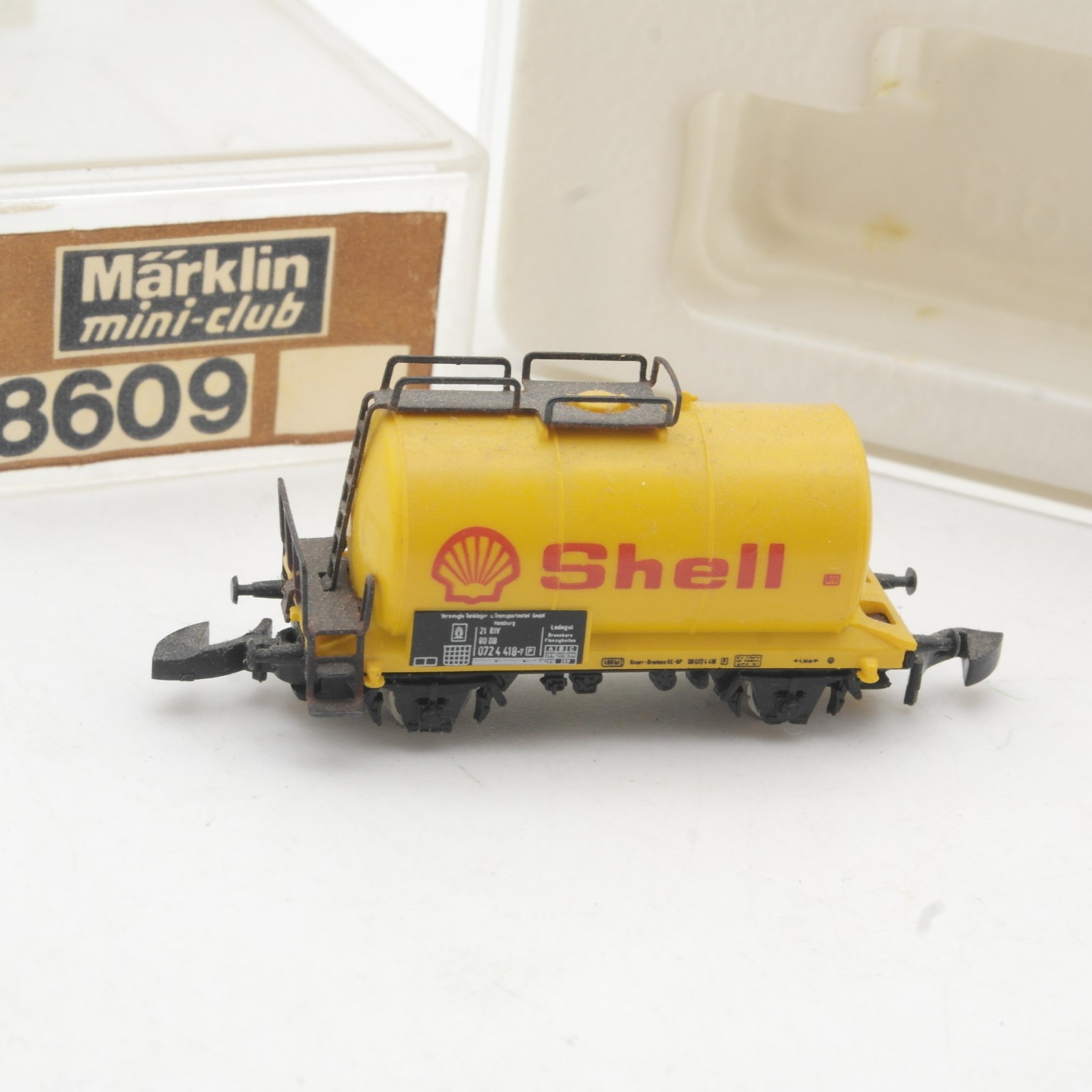 Märklin mini-club Z Kesselwagen Shell in EVP RR5472
