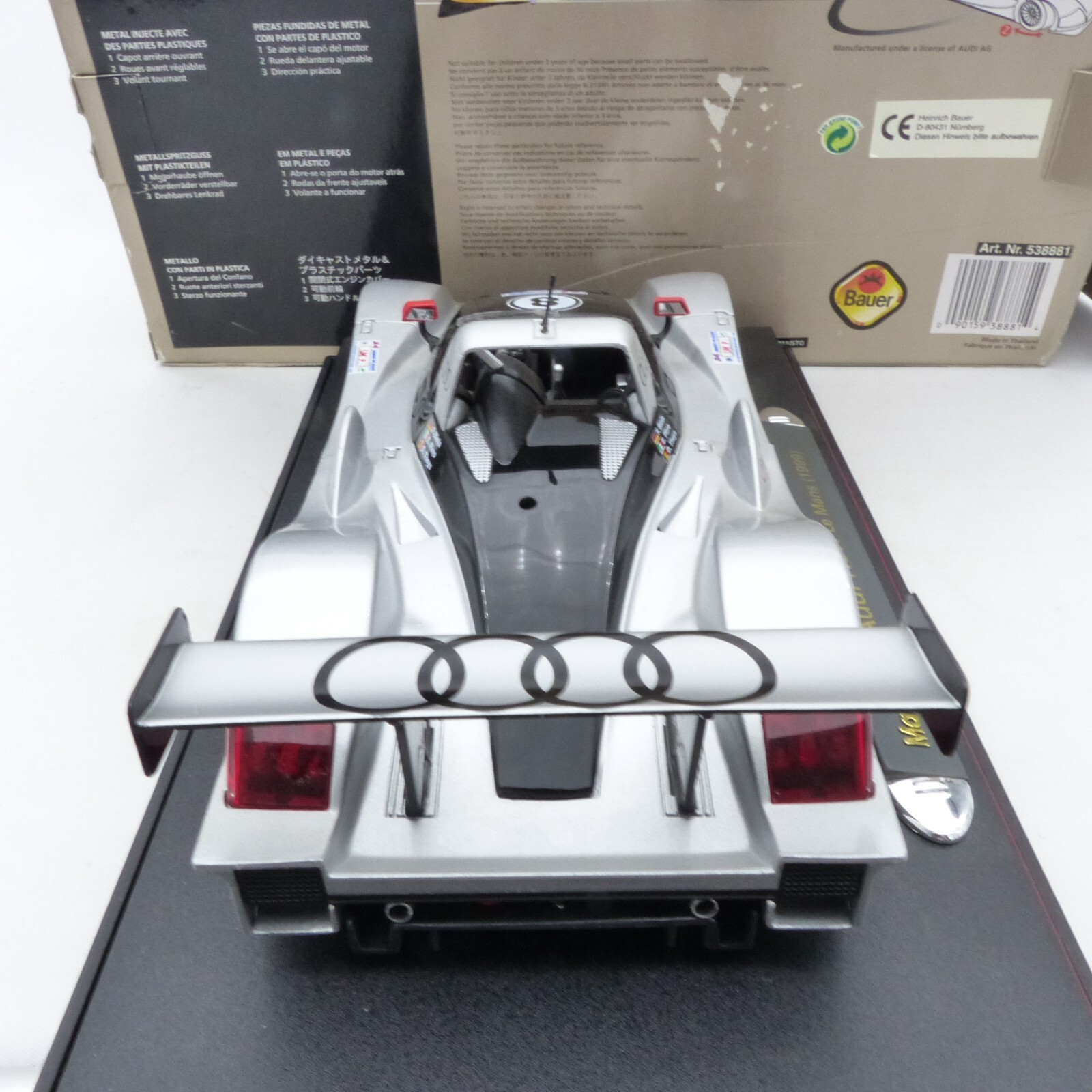 Maisto 1:18 538881 Audi R8 Le Mans (1999) #8 Biela/Pirro/Theys in OVP EX4391 – Bild 5