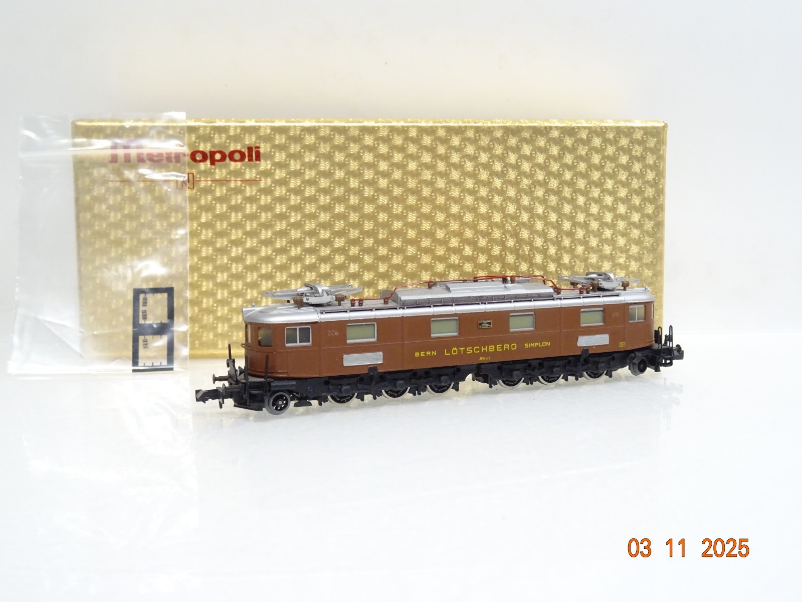 Metropoli N 3000 Schweiz E-Lok Be 6/8 der BLS Top in OVP JL4024