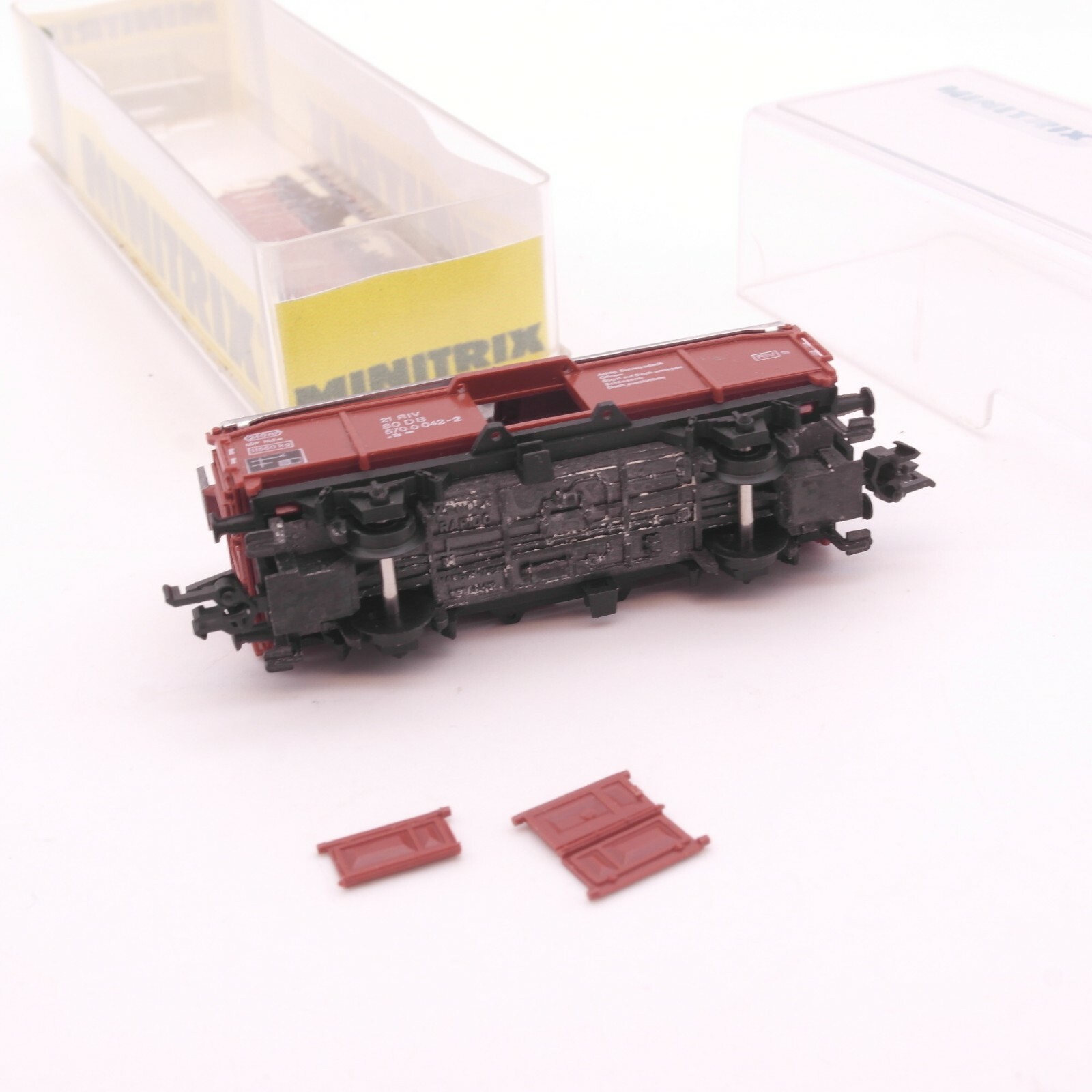 Minitrix N 13945 Hubschiebedachwagen der DB in OVP RT5878 – Bild 3