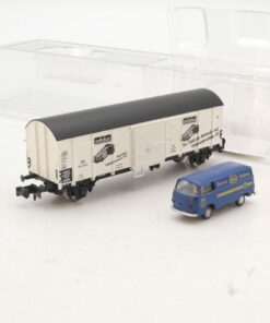 Minitrix N 153371 gedeckter Güterwagen adidas der DB in OVP QR3327