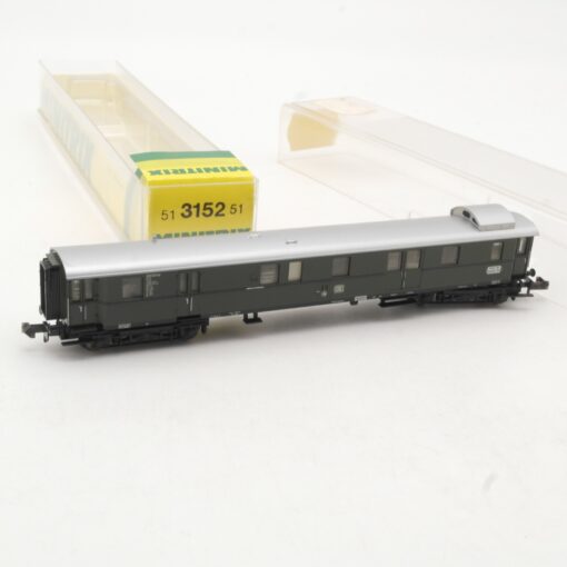 Minitrix N 51 3152 51 Gepäckwagen Post der DB in OVP RR522 – Bild 3