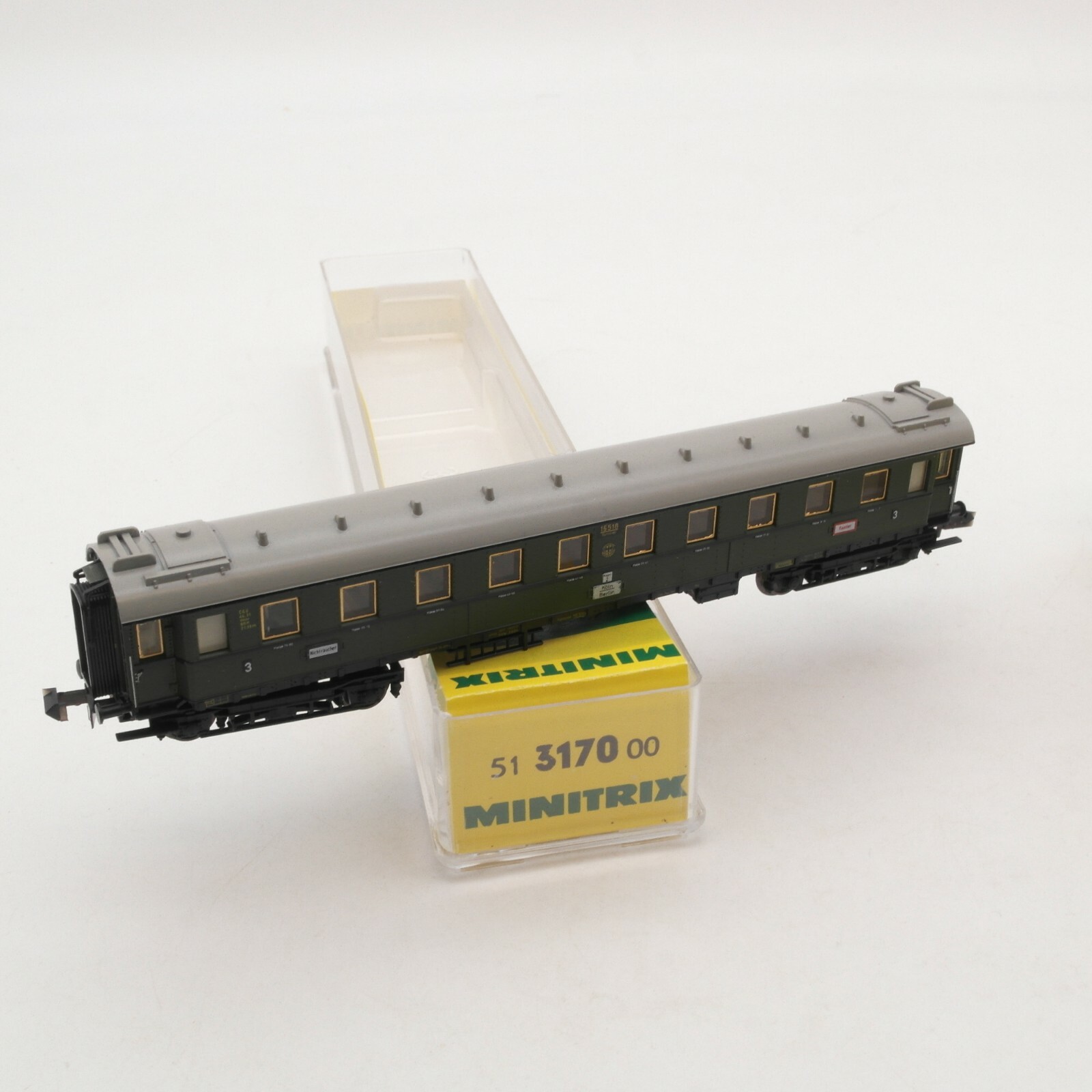 Minitrix N 51 3170 Personenwagen 3. Klasse der DRG in OVP RI3625