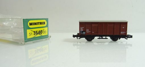 Minitrix N 5100 gedeckter Güterwagen der DB in EVP AR7525