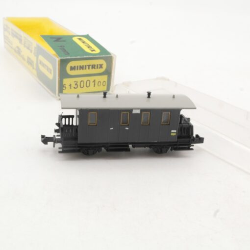 Minitrix N 51300100 Gepäckwagen mit Postabteil in OVP RR3001 – Bild 3