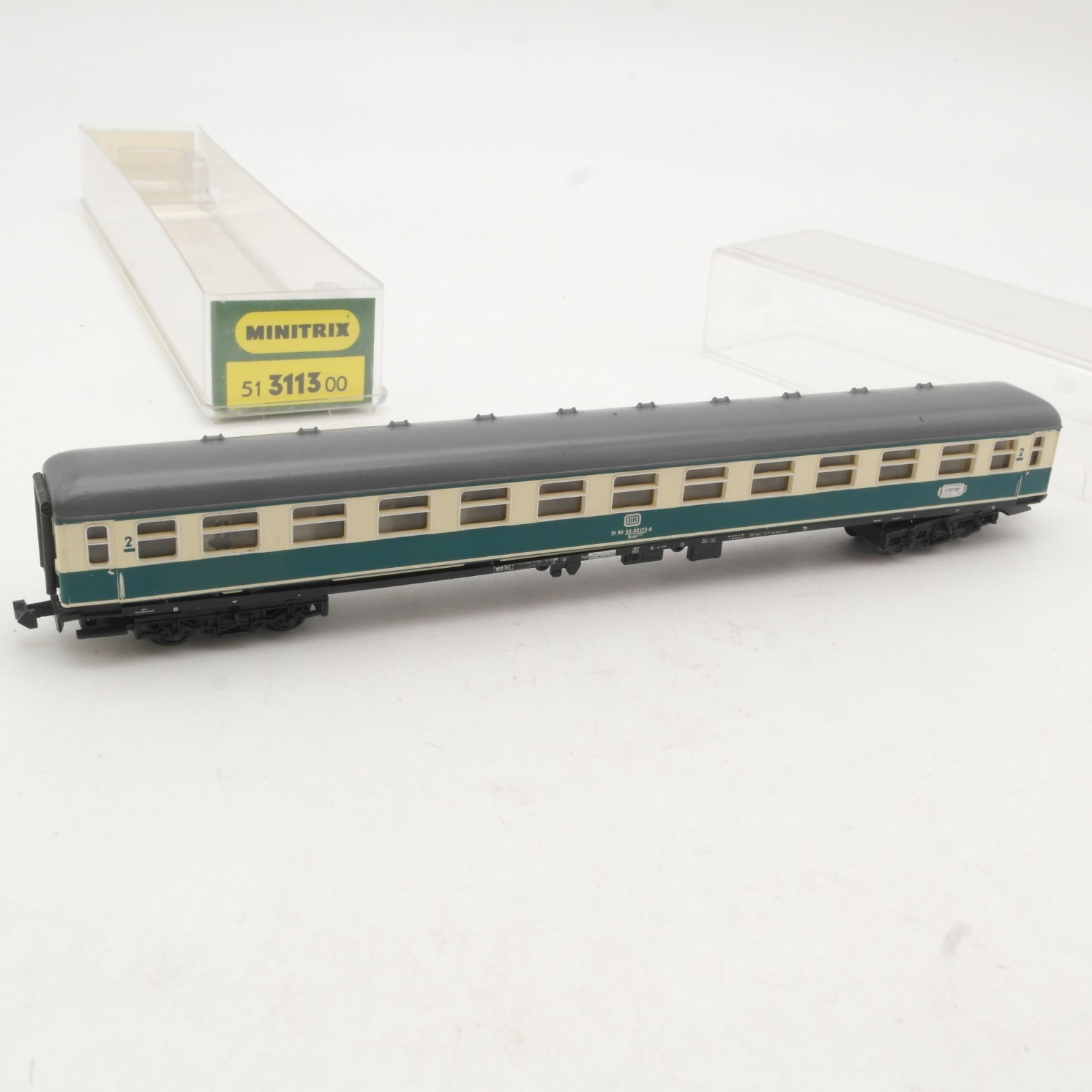 Minitrix N Personenwagen 51 80 50-80173-8 2.Kl. der DB, siehe Foto in EVP RR4406
