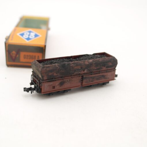 Minitrix N Selbstentladewagen Erz mit Ladung, siehe Foto in EVP RR2129