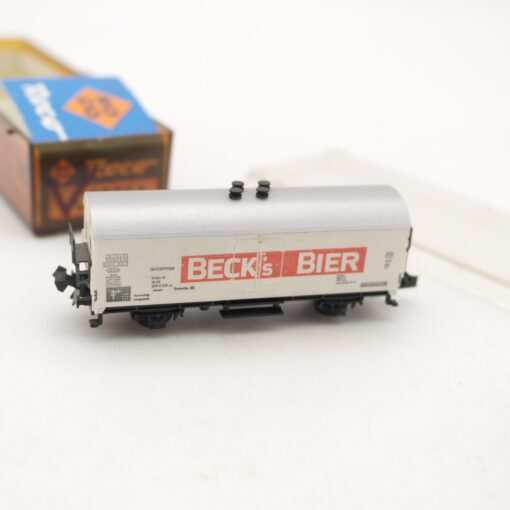 Minitrix N gedeckter Güterwagen Beck`s Bier der DB in EVP RR2128 – Bild 3