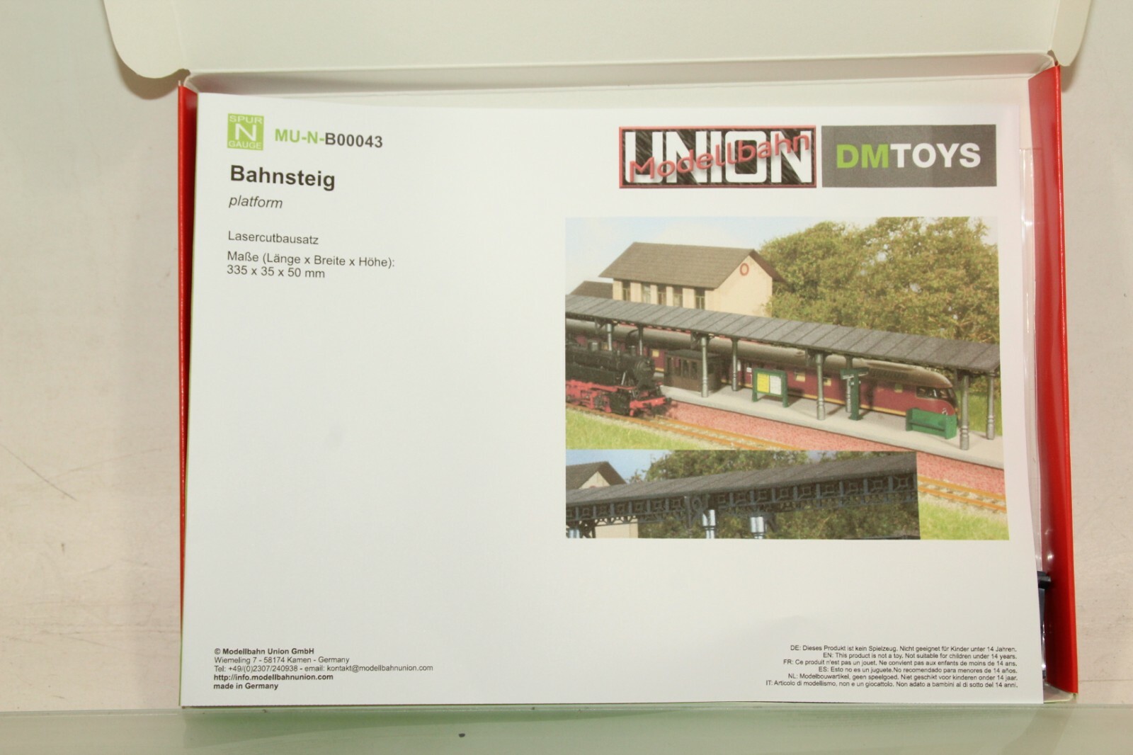 Modellbahn Union N-B00043 Bahnsteig in OVP GS1776 – Bild 3