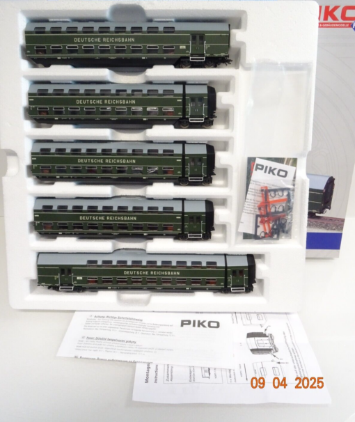 Piko H0 53180 Doppelstock-Gliederzug DGBe12 der DR in OVP LE9952