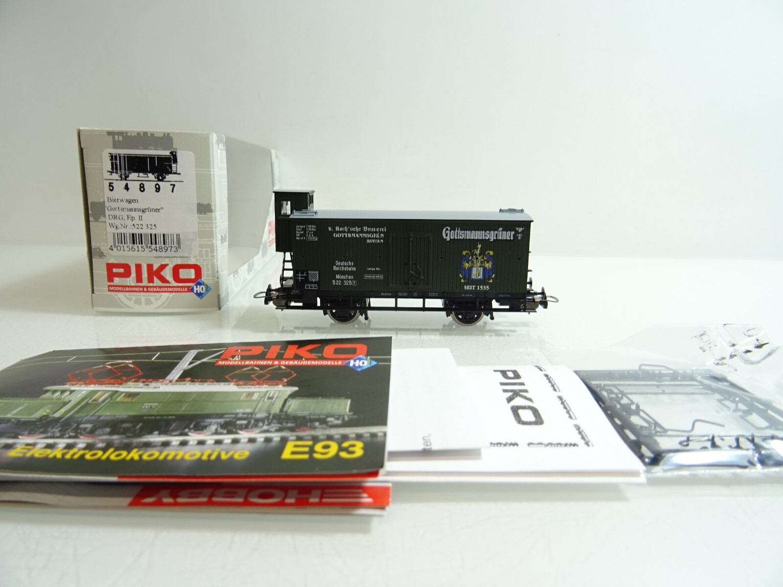 Piko H0 54897 ged. Güterwagen Gottsmanngrüner der DR neuwertig in OVP PR1730 – Bild 3