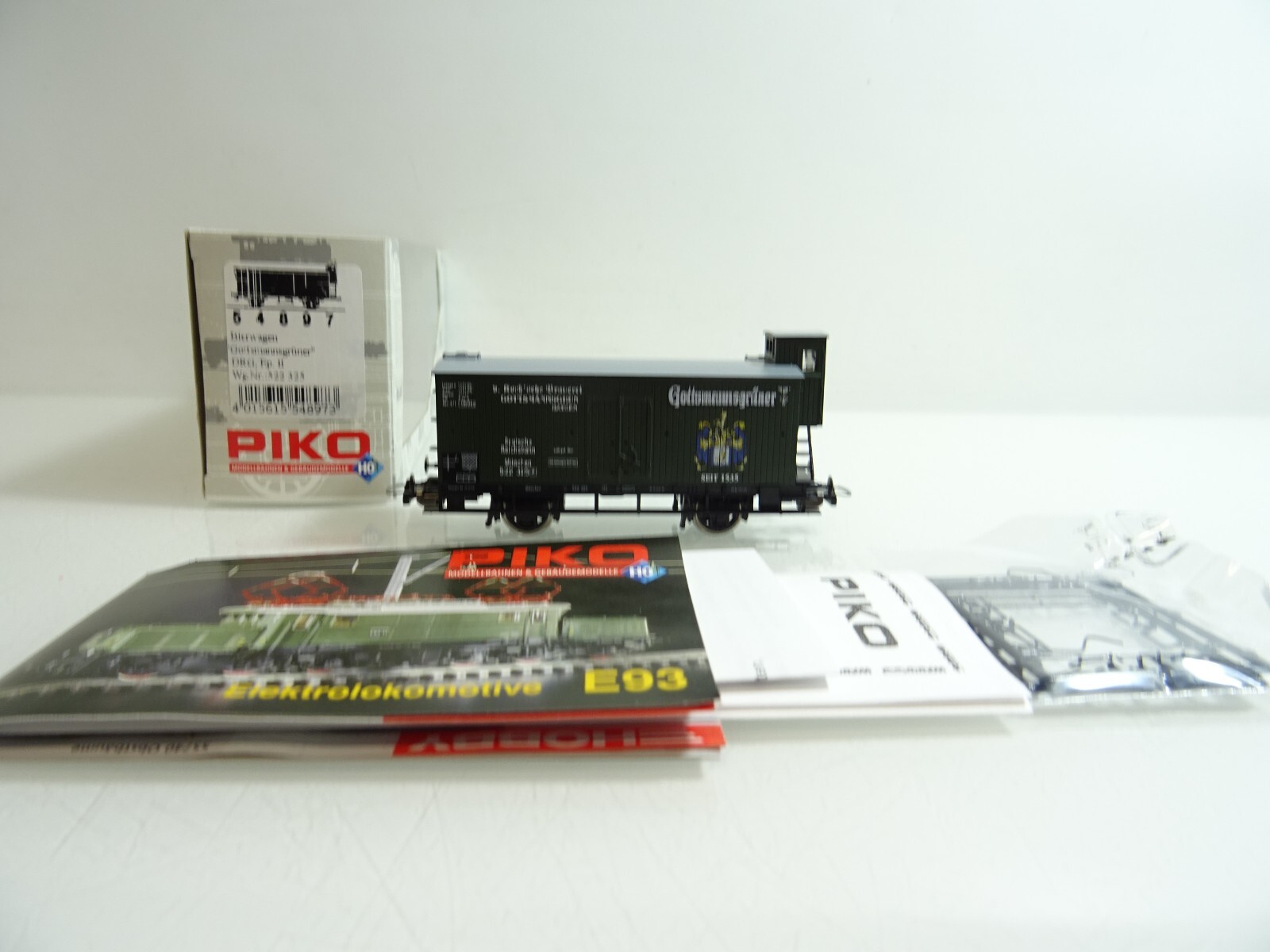 Piko H0 54897 ged. Güterwagen Gottsmanngrüner der DR neuwertig in OVP PR1730