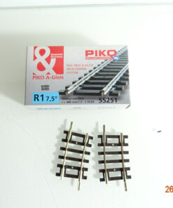 Piko H0 55280 A Gebogenes Gleis r 360mm 7,5° 2Stück siehe Foto in OVP CK3189