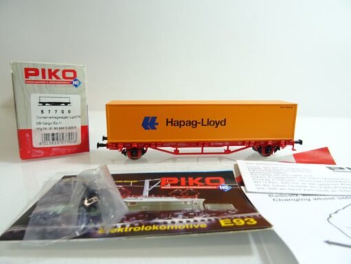 Piko H0 57700 Containertragwagen Hapag-Lloyd der DB neuwertig  in OVP PR1723