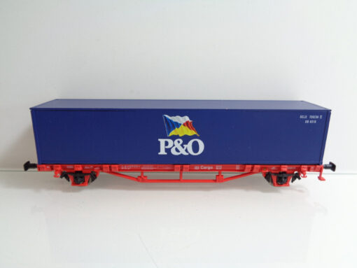 Piko H0 57706 Containertragwagen Lgs579 P&O der DB Cargo in OVP JD6472 – Bild 3