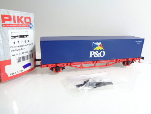 Piko H0 57706 Containertragwagen Lgs579 P&O der DB Cargo in OVP JD6472