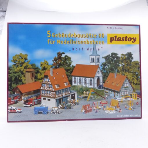 Plastoy H0 Bausatz-Set 5 Gebäude Dorfidylle in OVP EX6282