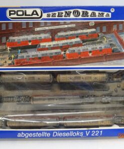 Pola HN 306 Szenorama Motiv abgestellte Dieselloks V 221  293x120mm in OVP JL606