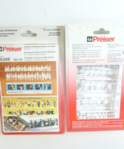 Preiser H0 16349 Sitzende Fahrgäste unbemalt in OVP CK2347