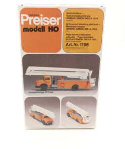 Preiser H0 Bausatz 1196 Gelenkbühne WUMAG-SIMON MB LA 1924 in OVP RR1605