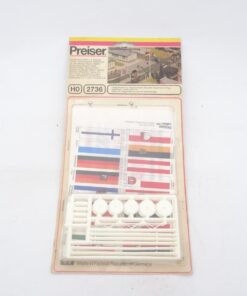 Preiser H0 Bausatz 2736 Flaggensortiment, Flaggenmasten in OVP RR1490