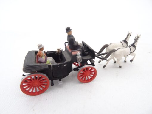 Preiser H0 Gespann / Kutsche mit Figuren RR1678 o. – Bild 3