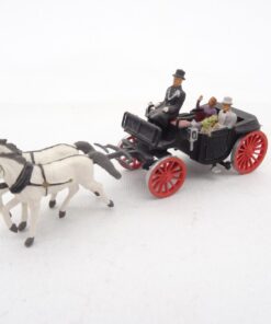 Preiser H0 Gespann / Kutsche mit Figuren RR1678 o.