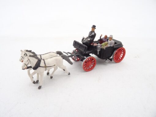 Preiser H0 Gespann / Kutsche mit Figuren RR1678 o.