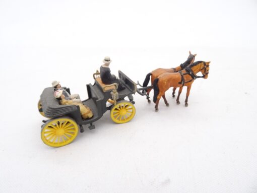 Preiser H0 Gespann / Kutsche mit Figuren RR1936 o. – Bild 3