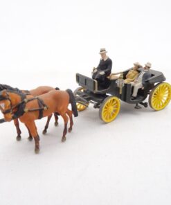 Preiser H0 Gespann / Kutsche mit Figuren RR1936 o.