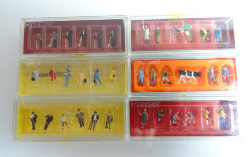 Preiser N Konvolut Figuren-Set 6x6 Stck.in OVP AR7633