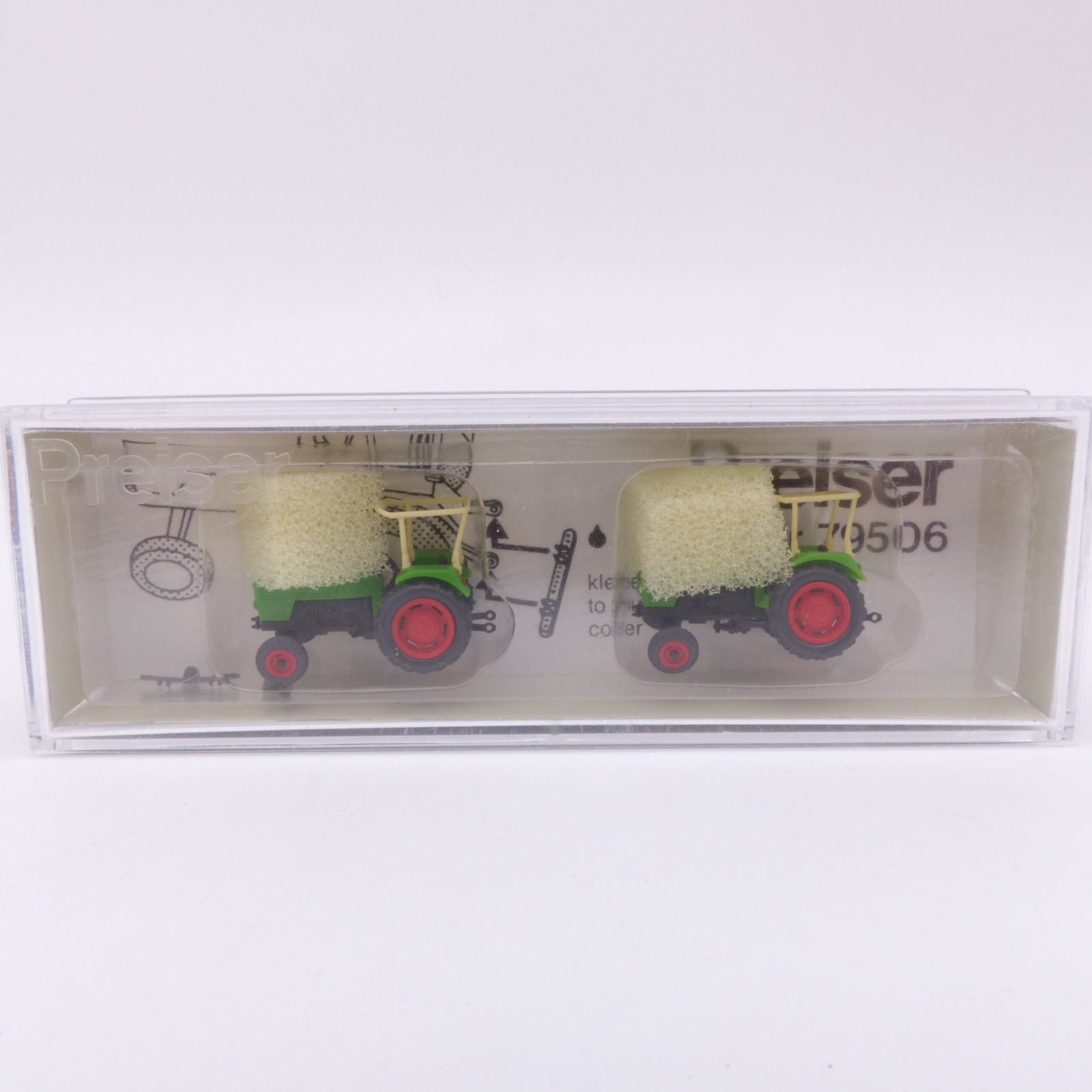 Preiser Spur N 1:160 79506 Zwei Ackerschlepper Deutz D 6206 in OVP EX8252