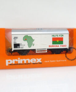 Primex H0 4593 Kühlwagen Hilfe für Burkina Faso Neu in ungeöffneter OVP LC9571