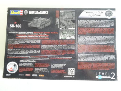 Revell 1:72 Bausatz 03507 SU-100 World of Tanks neuwertig in OVP QR5433 – Bild 3