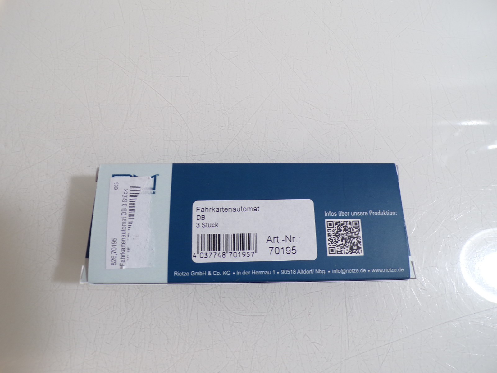 Rietze H0 70195 Fahrkartenautomat der DB in OVP PK3095 – Bild 3