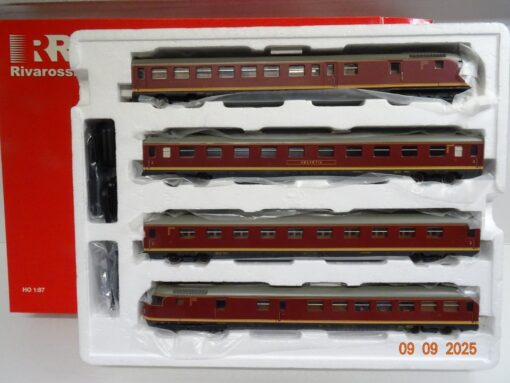 Rivarossi H0 HR2016 Dieseltriebzug 4tlg. VT 08.5 Helvetia der DB in OVP JL2902