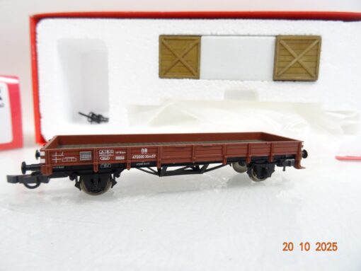 Rivarossi H0 HR6141 Flachwagen Gattung X mit 2 Holzkisten der DB in OVP RR4219 – Bild 3
