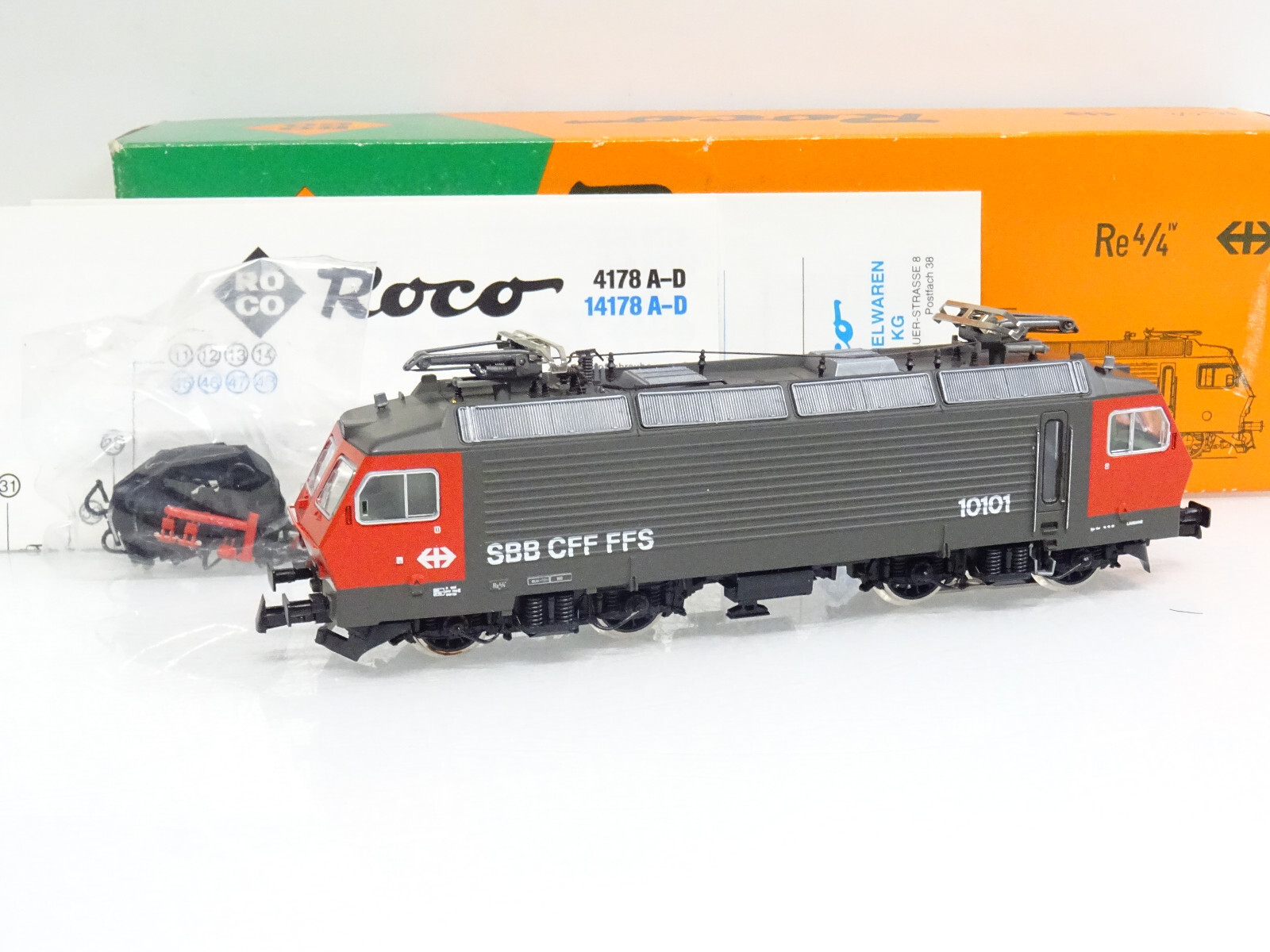 Roco H0 14178A AC Schweiz E-Lok Re 4/4 10101 der SBB in OVP LE1984