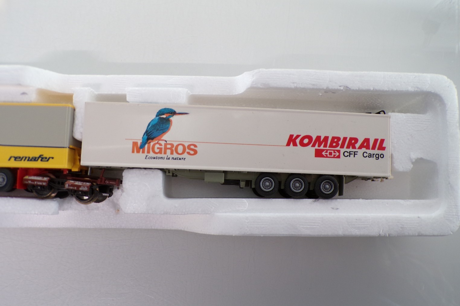 Roco H0 1903 AC Set mit 2 Kombi-Rail Auflieger Auto+Waggon der DB in OVP BH1803 – Bild 3