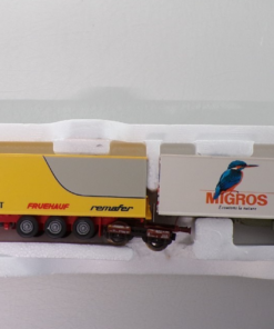 Roco H0 1903 AC Set mit 2 Kombi-Rail Auflieger Auto+Waggon der DB in OVP BH1803