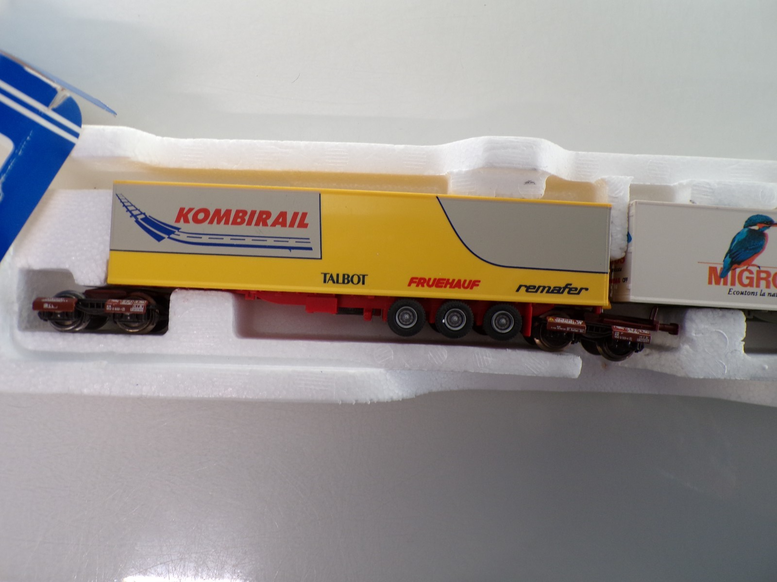 Roco H0 1903 AC Set mit 2 Kombi-Rail Auflieger Auto+Waggon der DB in OVP BH1803 – Bild 4