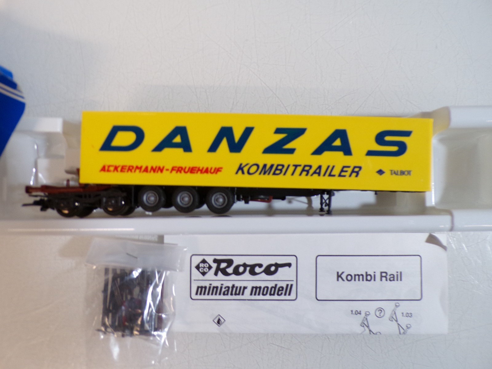 Roco H0 1913 Kombi Rail Auflieger DANZAS der DB in OVP BH1905 – Bild 3