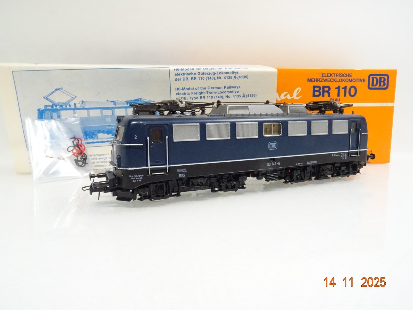 Roco H0 4135A E-Lok BR 110 147-6 der DB in OVP JL4494