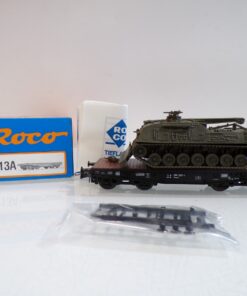 Roco H0 44313A Schwerlastwagen mit Panzer der DB in OVP BH1727
