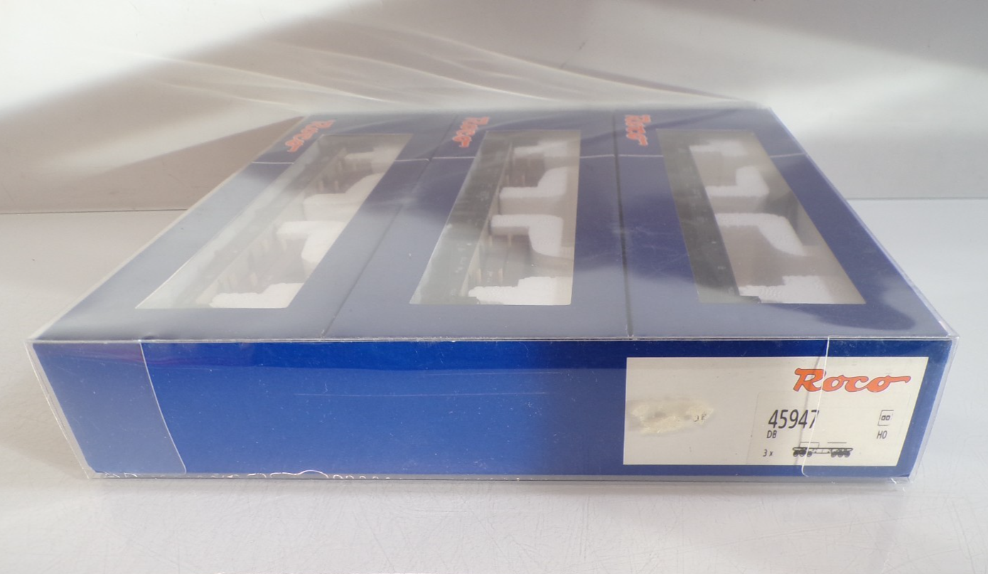 Roco H0 45947 Wagen-Set Schwerlastwagen 3 tlg. der DB in OVP BH1919