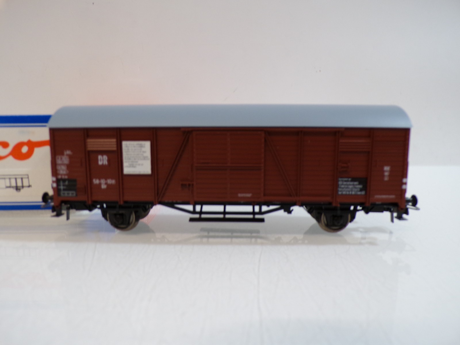 Roco H0 46654 ged. Güterwagen der DR in OVP BH1952 – Bild 3