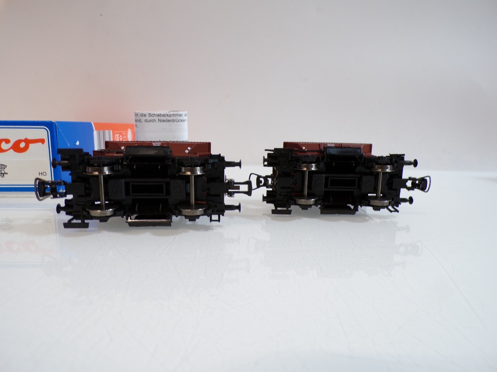 Roco H0 46682 Schotterwagen-Set 2tlg. der DR in OVP BH1937 – Bild 4