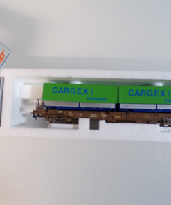 Roco H0 47122 AC Taschenwagen 2 Wechselbrücken der DSB in OVP für Märklin BH1806